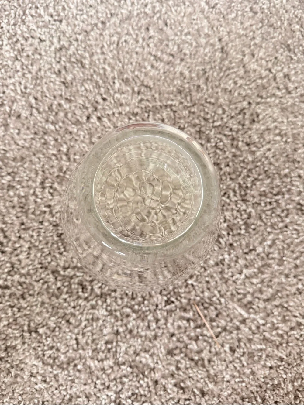 Clear Rounded Glass Vase - Minimalist Accent